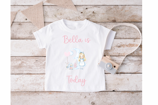 Alice Birthday Tshirt Ages 1-5 years