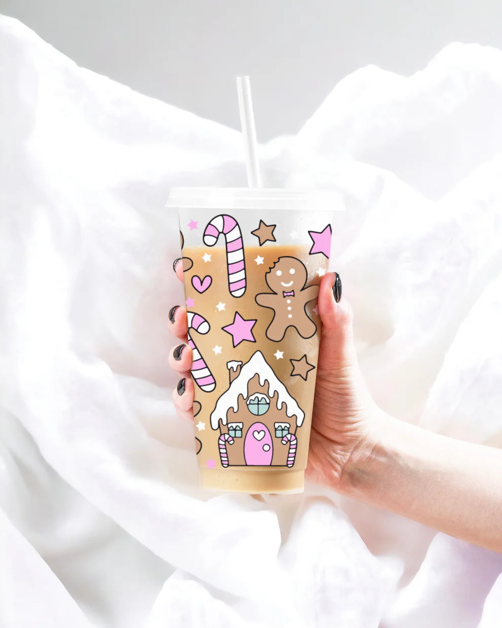 Gingerbread house 24oz cold cup