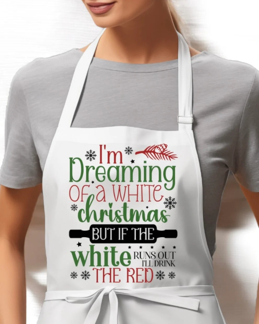 Christmas apron - I'm dreaming of a white Christmas