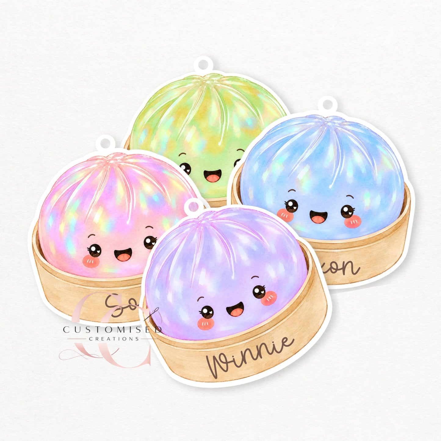 Dumpling bag tag/keyring