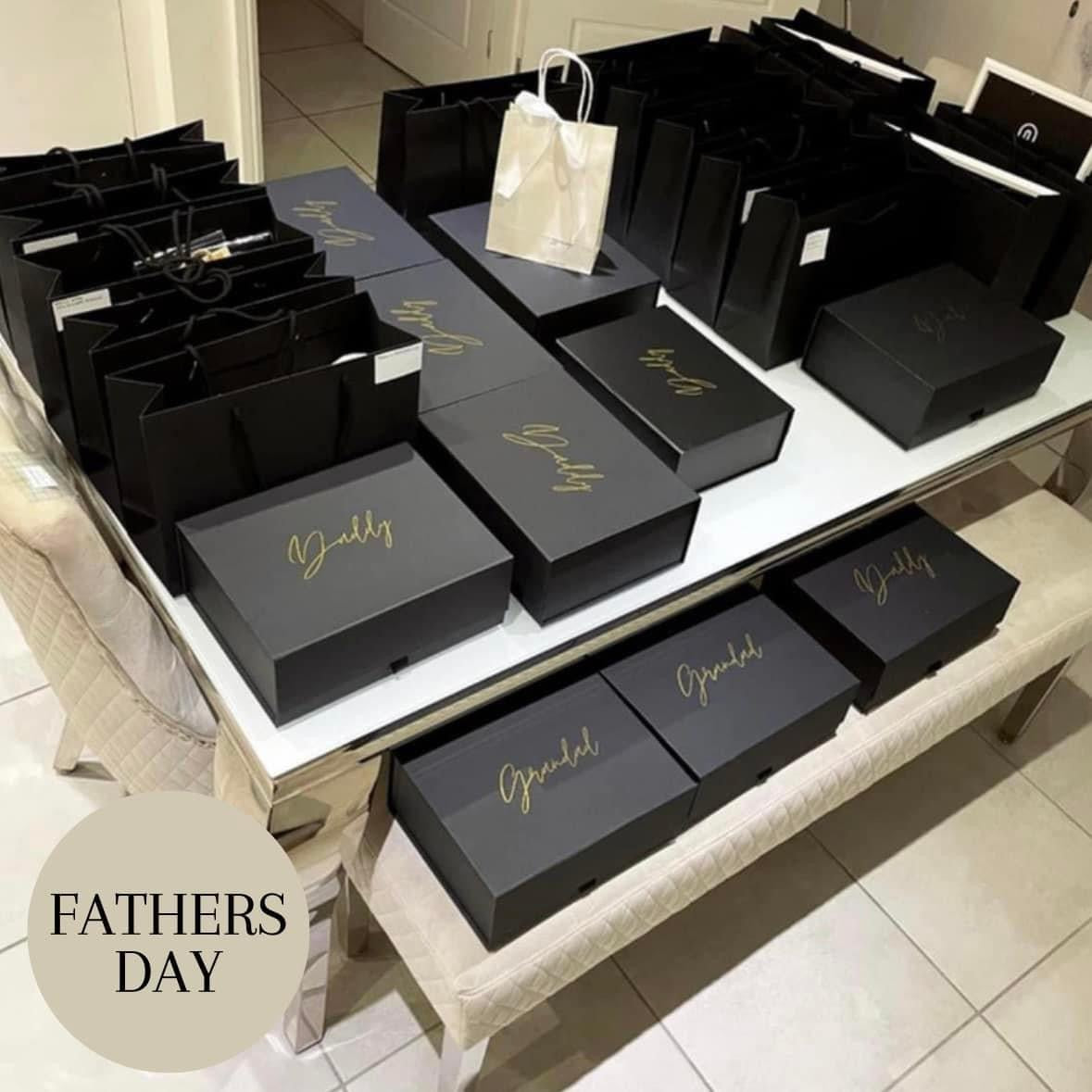 Black magnetic gift box