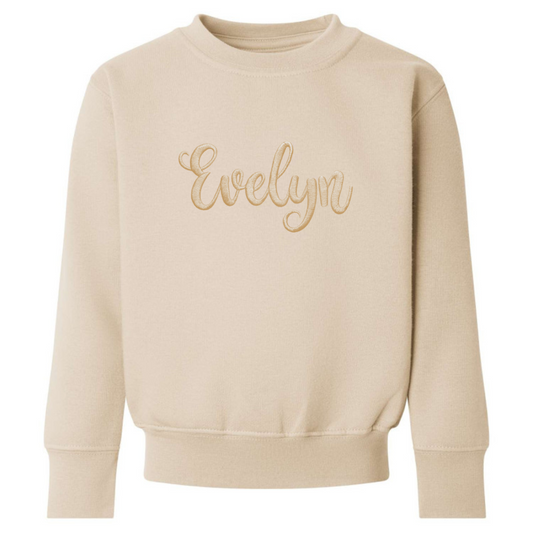 Embroidered sweatshirt -  nude2