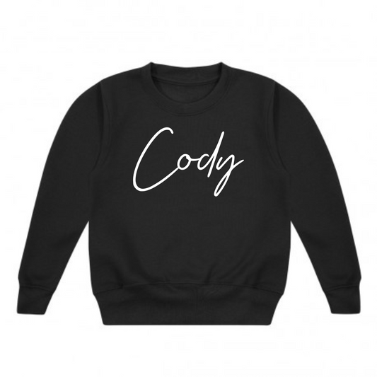 Embroidered sweatshirt - black