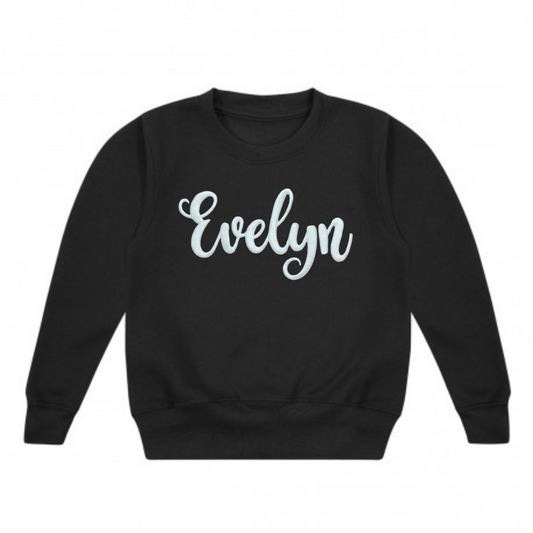 Embroidered sweatshirt - black2