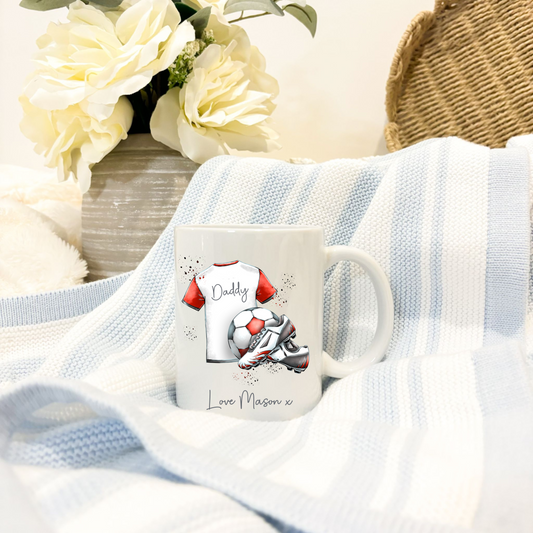 Red football strip mug and/or coaster