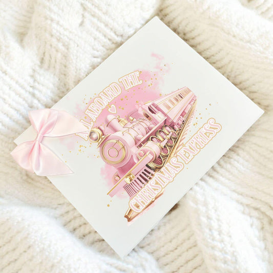 Pink train Christmas Eve box