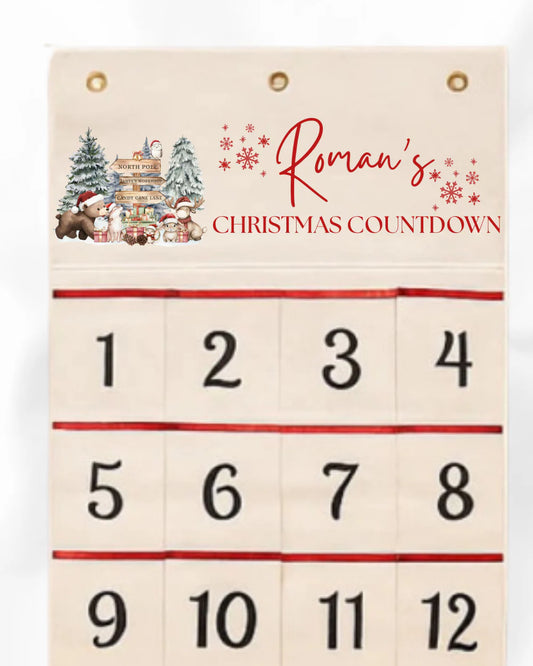 Christmas countdown calendar - Christmas  scene