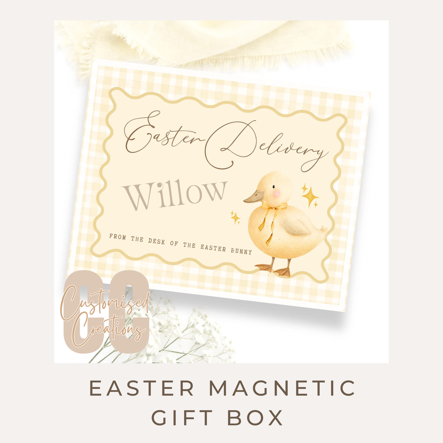 Easter Duckling Magnetic Gift Box ā Cute Yellow Easter Gift Box