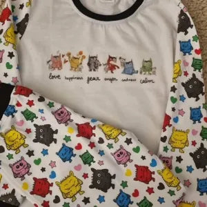 Embroidered birthday pyjamas - any design available