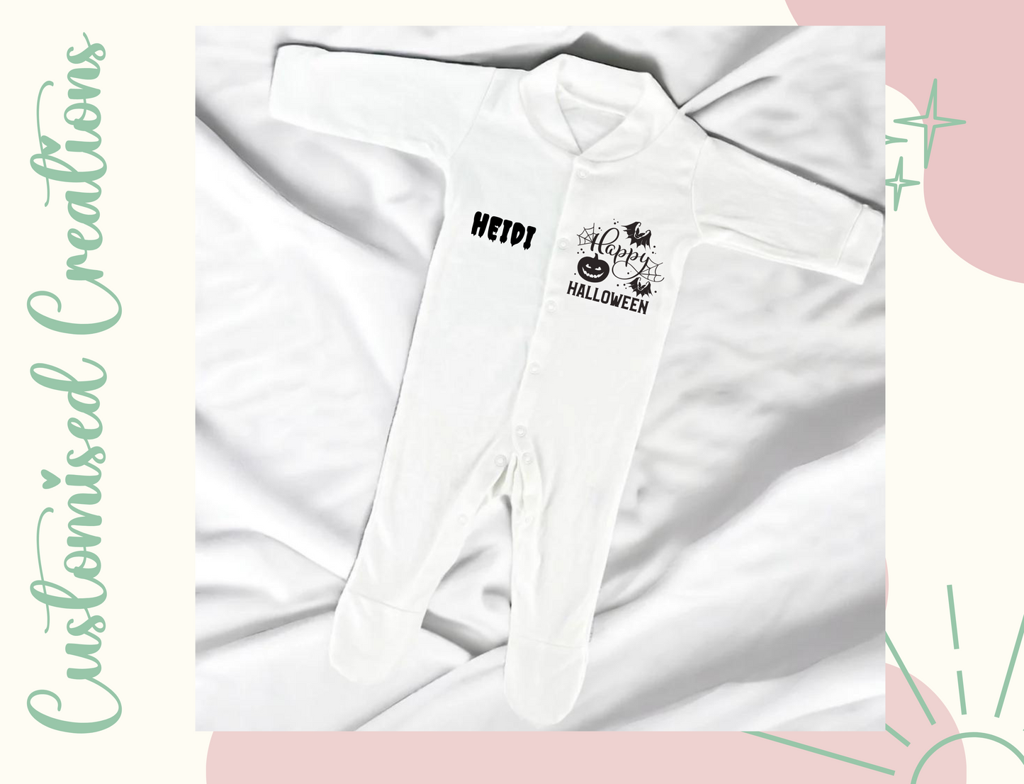 Halloween babygrow -  happy Halloween