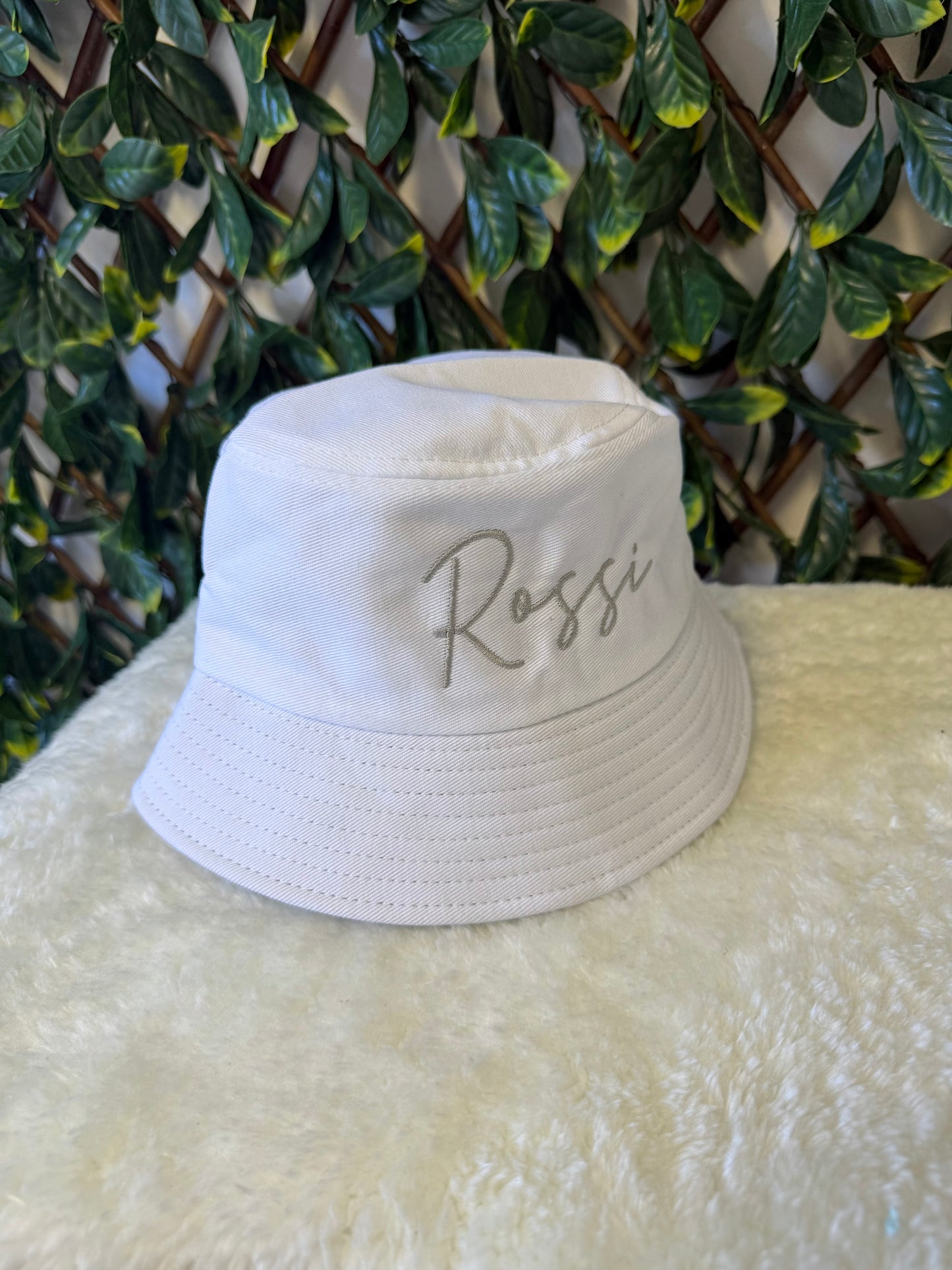 Children’s embroidered bucket hat - all colours