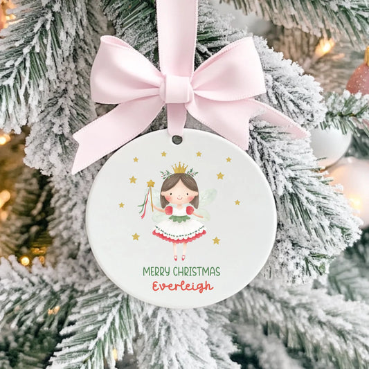 Ceramic bauble - Christmas fairy
