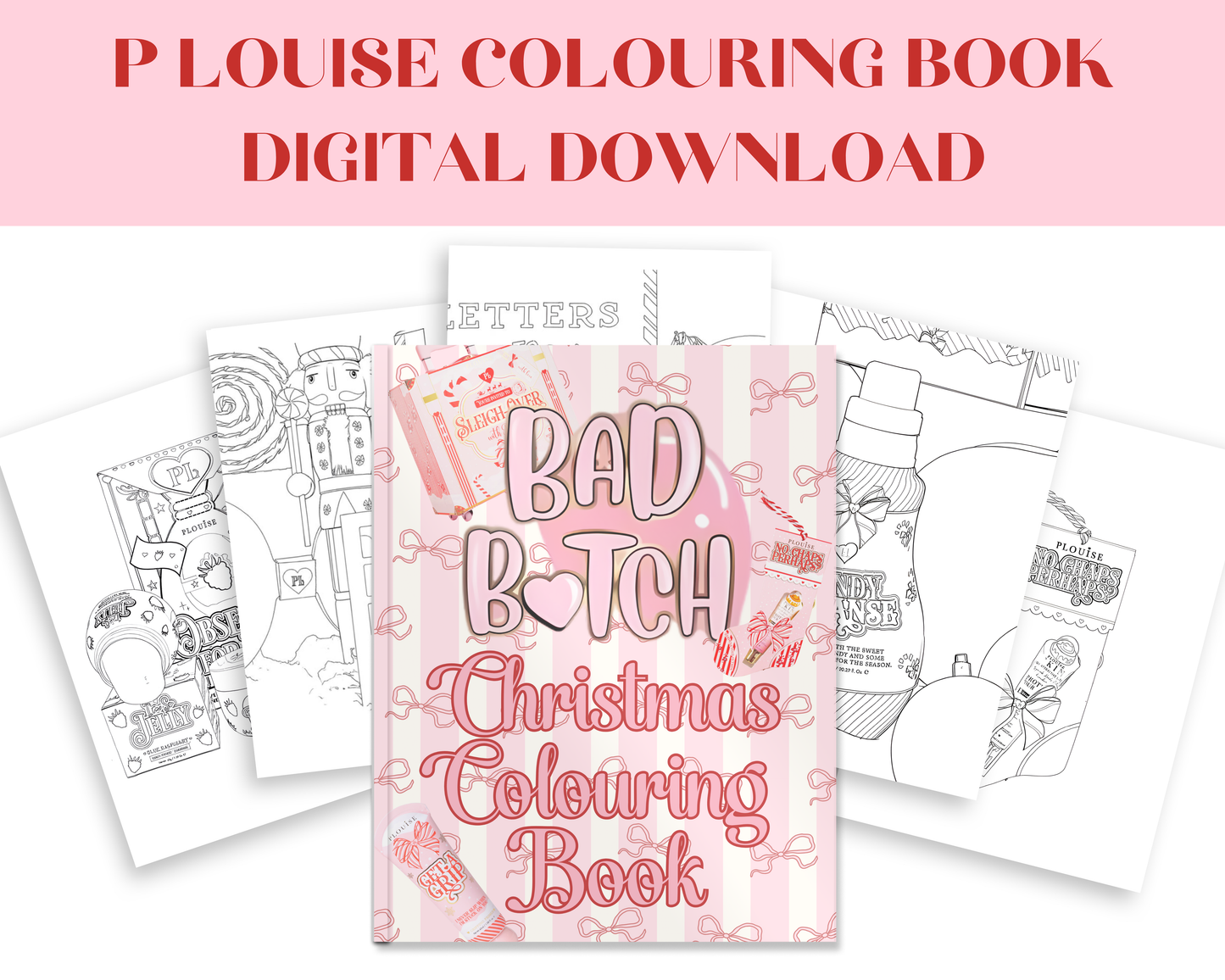 P Louise colouring book digital download