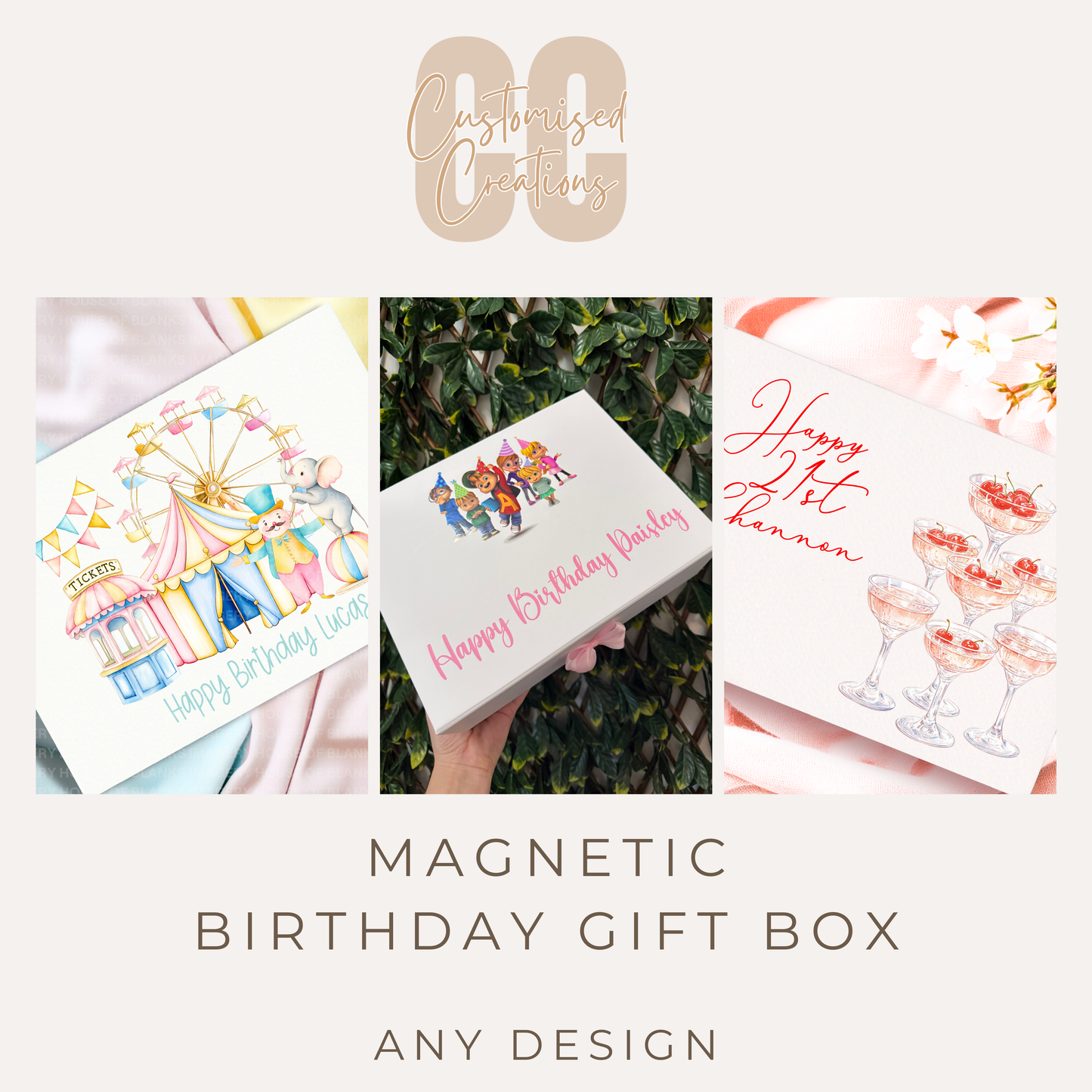 Personalised Birthday Magnetic Gift Box – Any Theme & Design