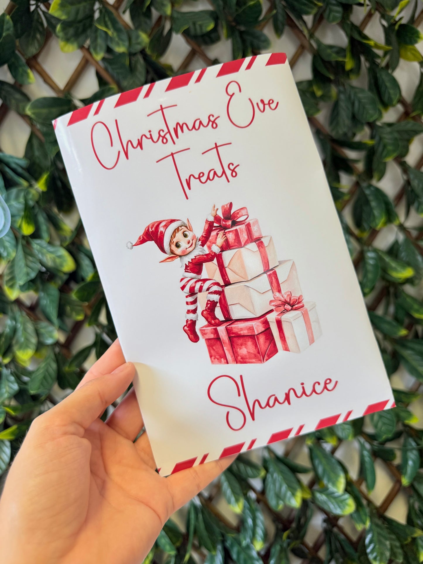 Unfilled Christmas treat packet