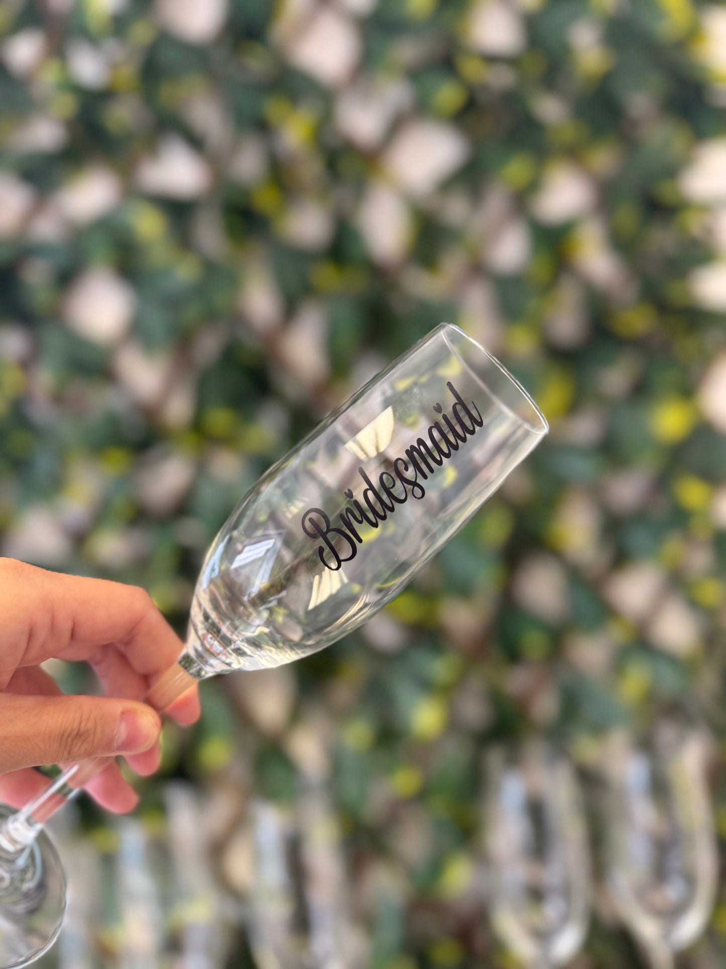 Champagne glass wedding