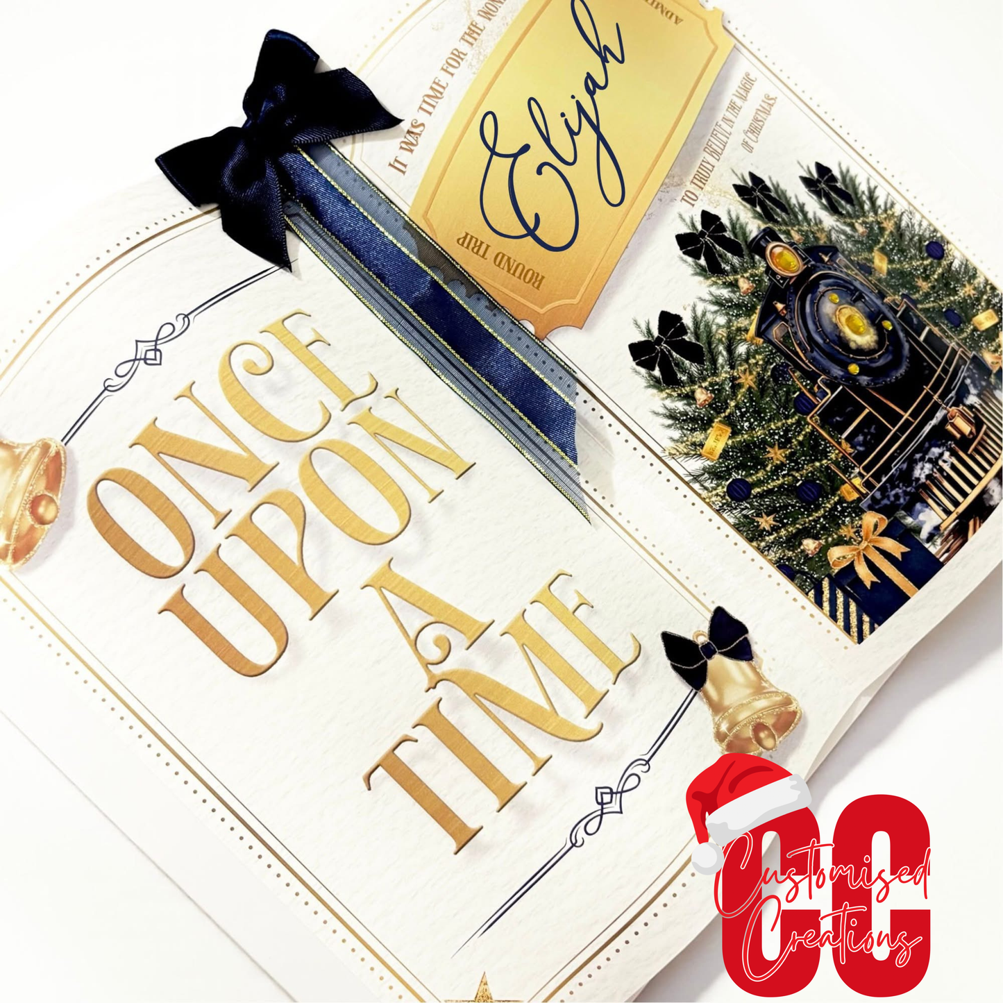 Magentic gift box - navy train