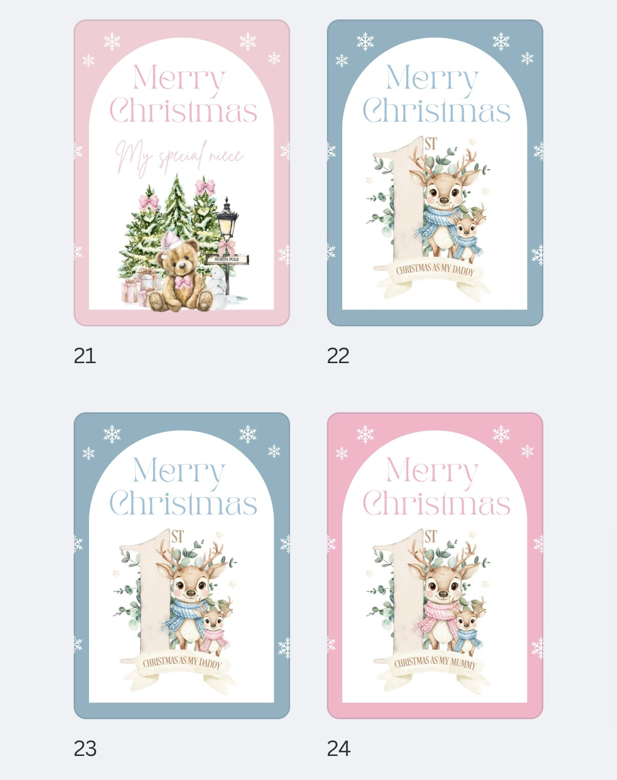 3D Christmas card - all designs