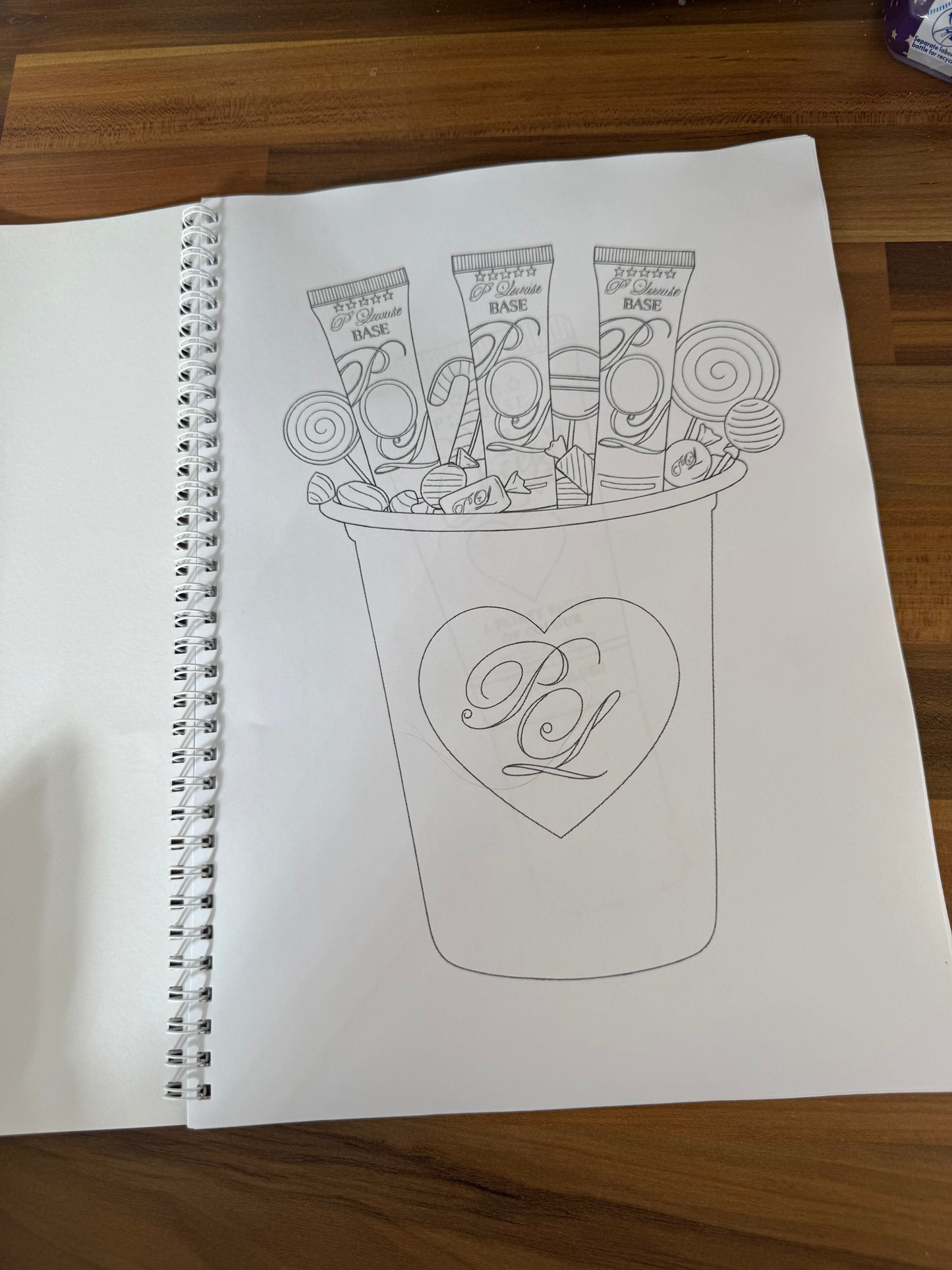 P Louise colouring book