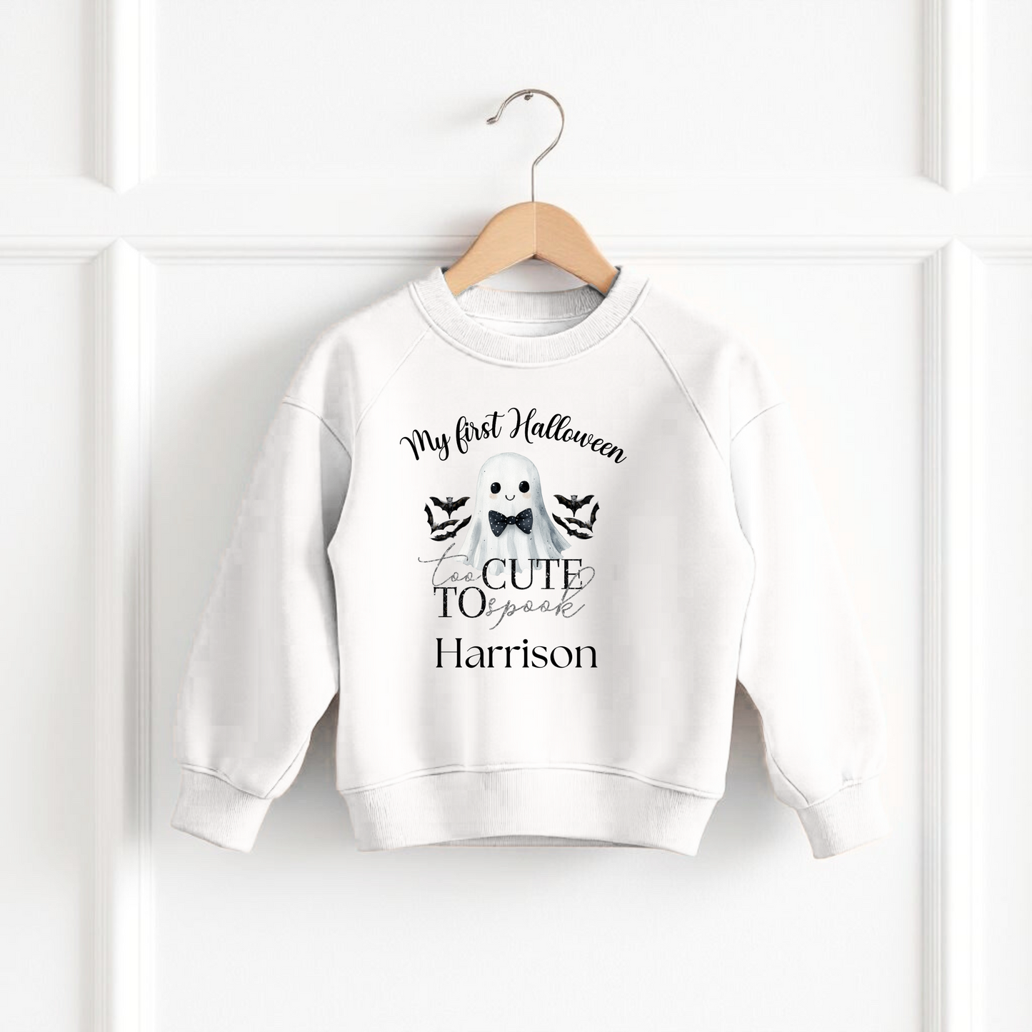 My first halloween too cute too spook sweatshirt