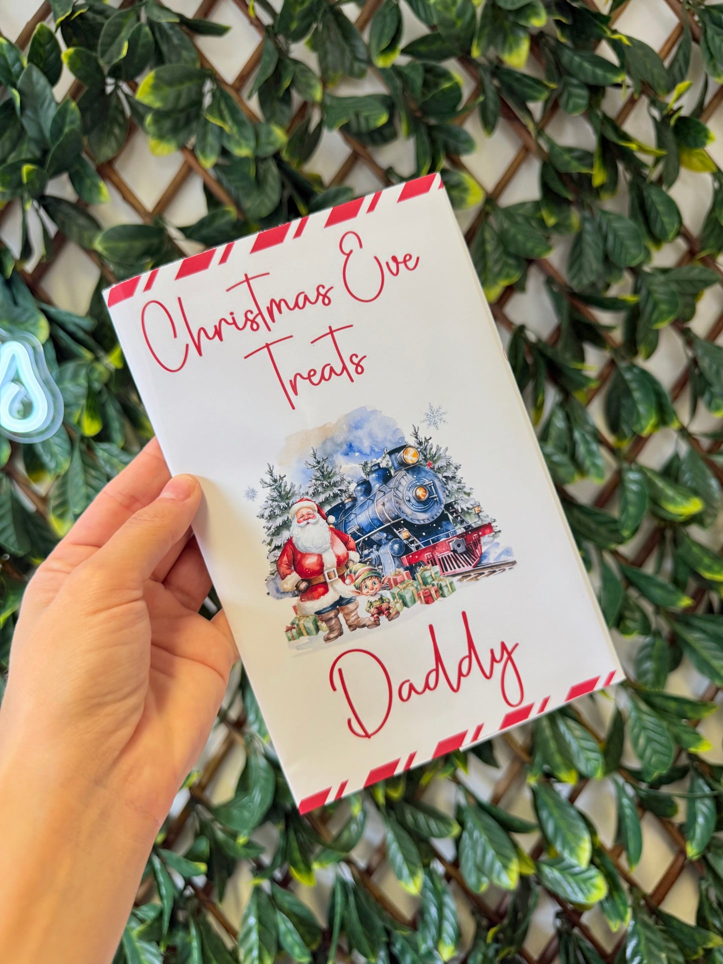 Unfilled Christmas treat packet