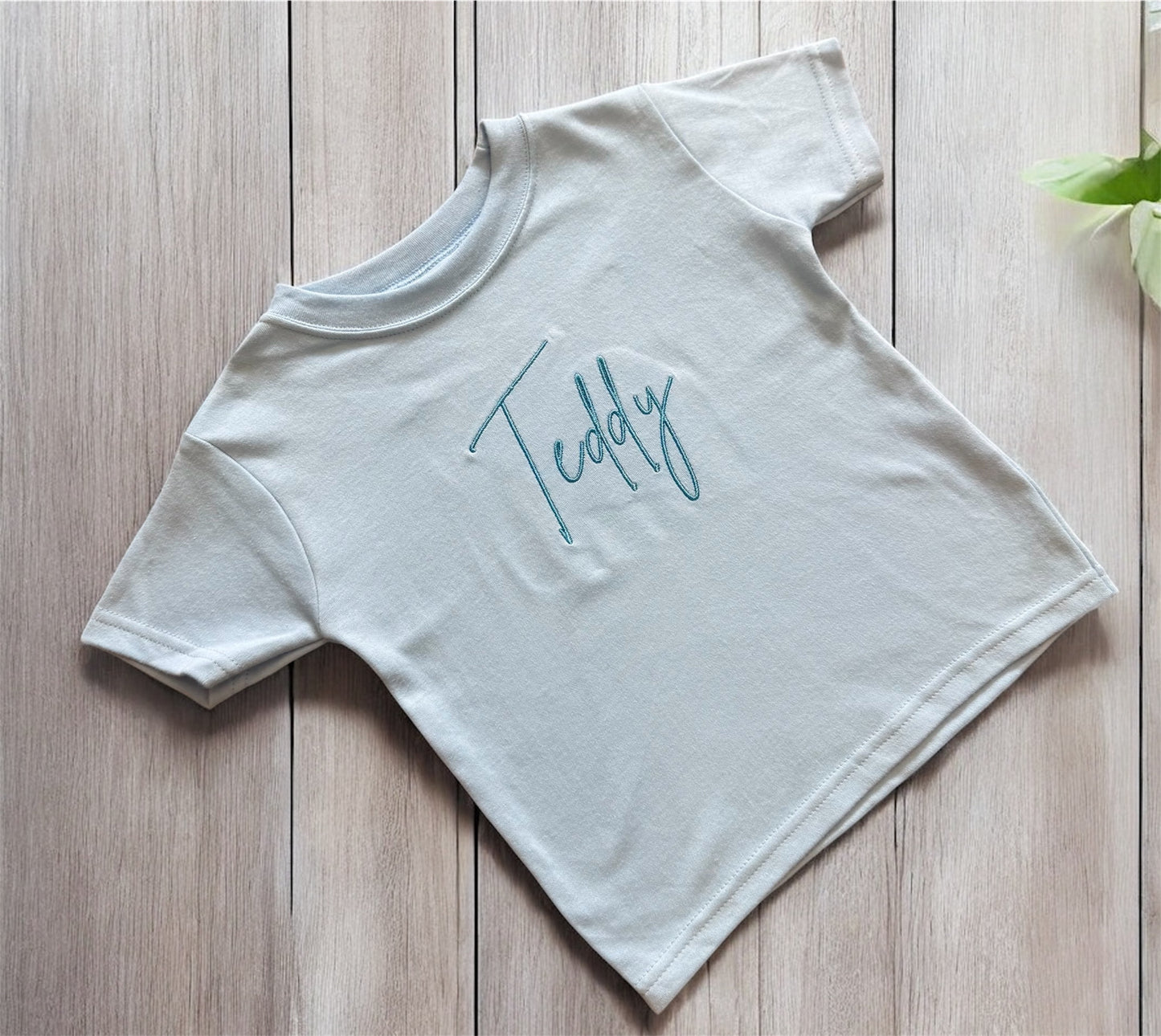 Embroidered T-shirts