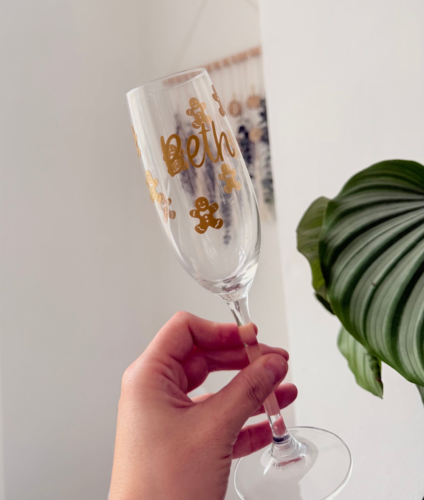 Gingerbread champagne glass