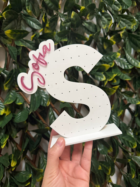 Acrylic earring holder