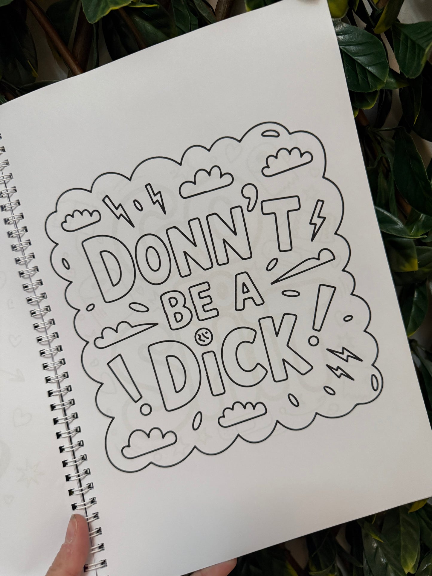 Sweary adult colouring book