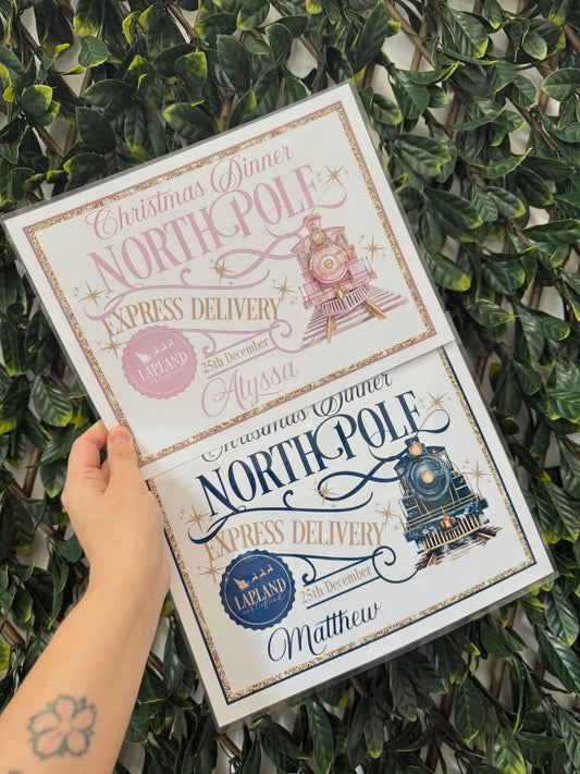 Wipeable Christmas dinner mat - all designs