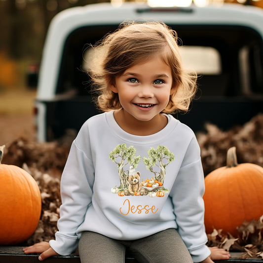 Bear pumpkin jumper/sweatshirt
