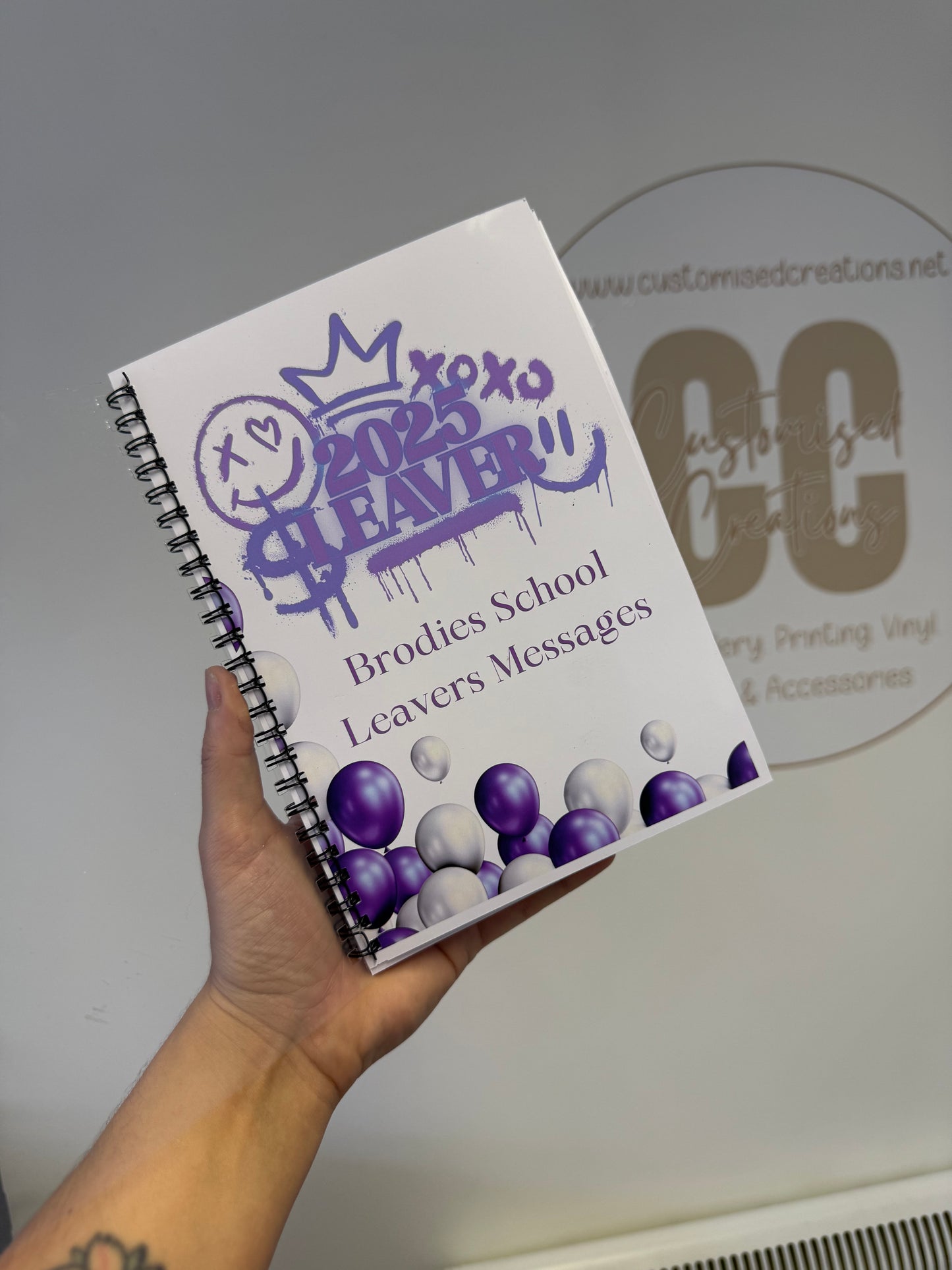 School leavers book - purple