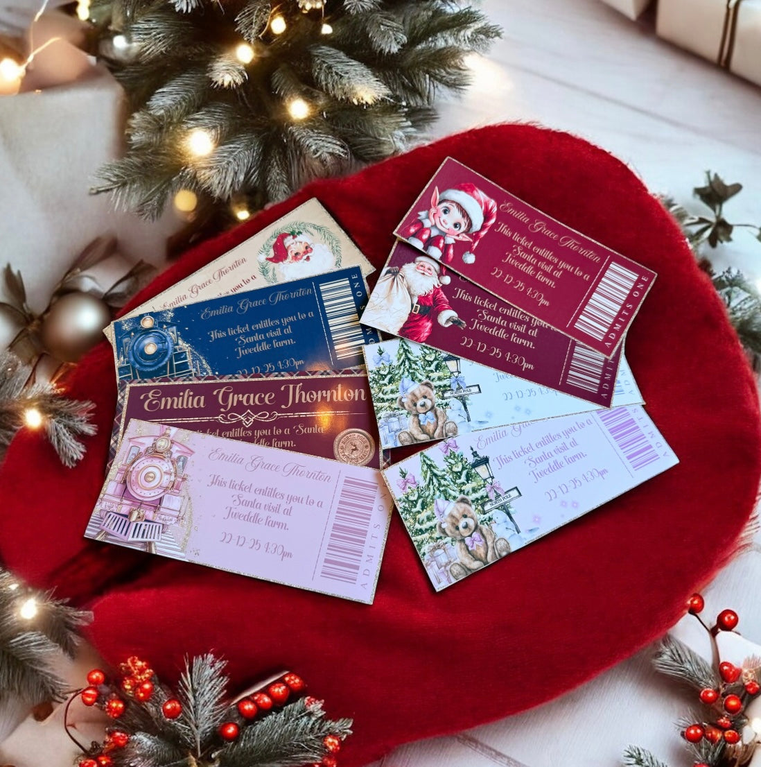 Christmas ticket - all designs