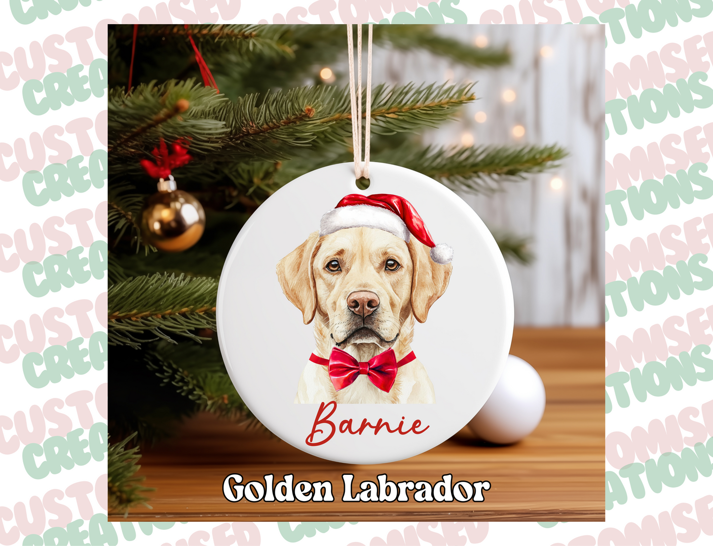 Pet Ceramic Bauble - Dog