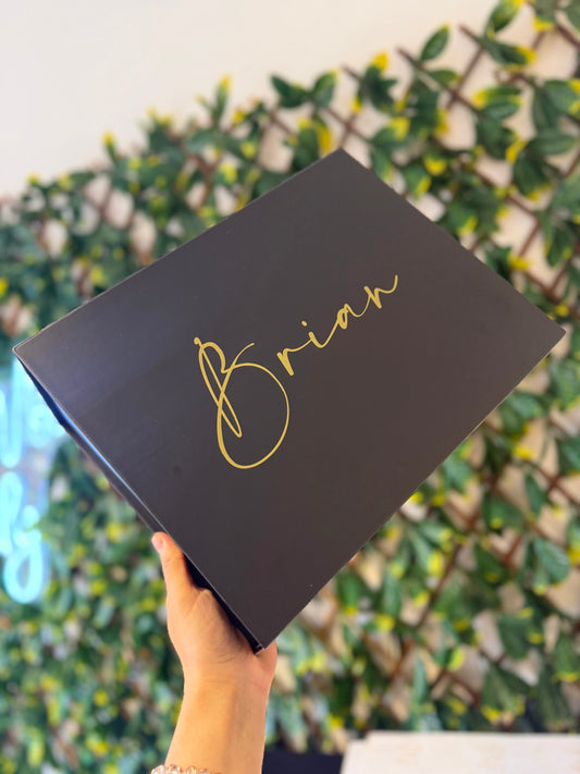 Black magnetic gift box