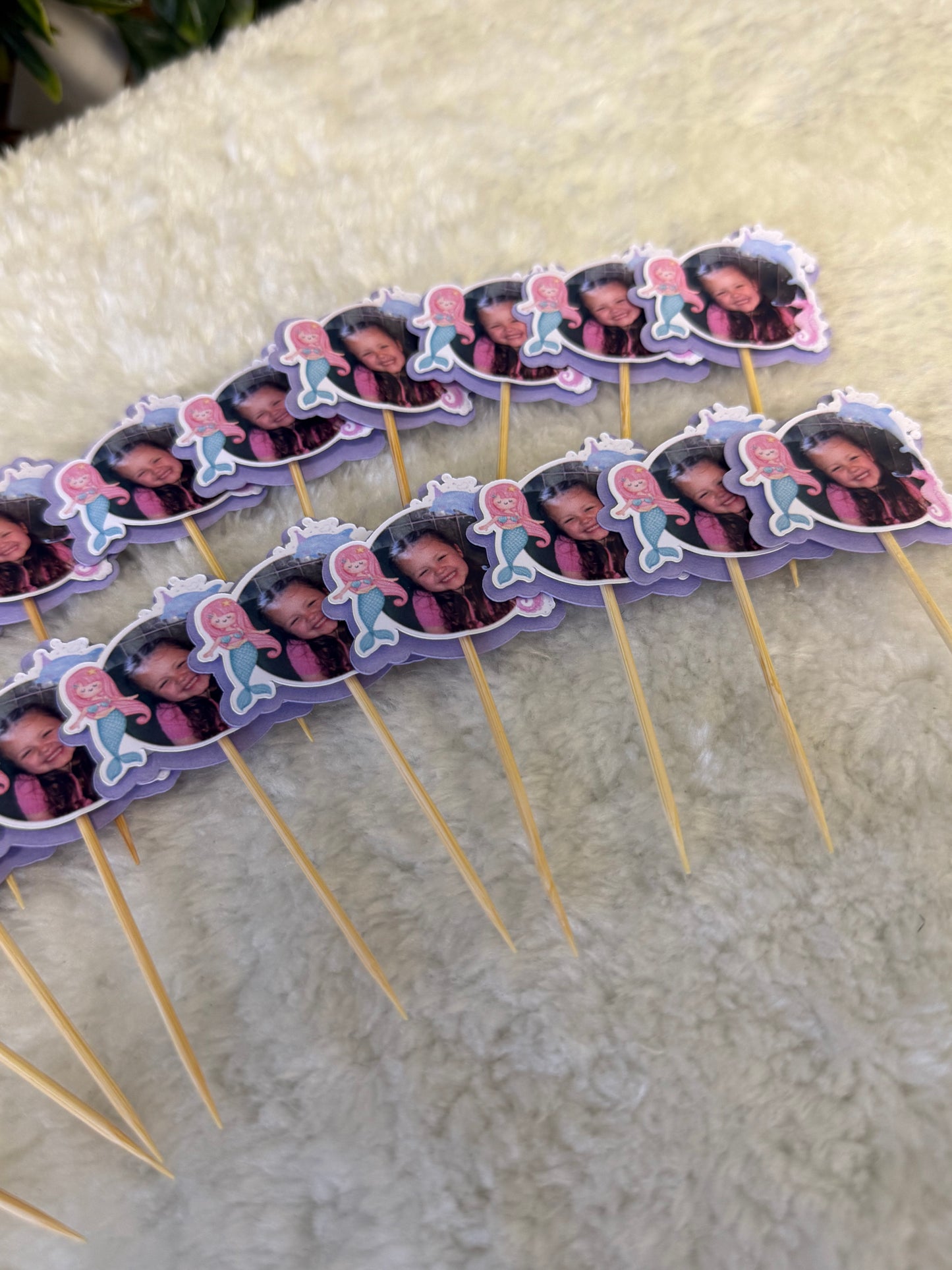 Birthday cupcake toppers