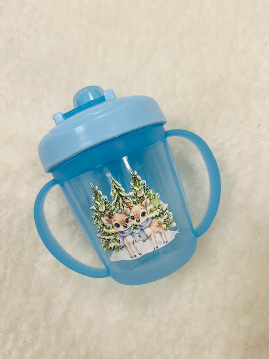 Christmas sippy cup - deer