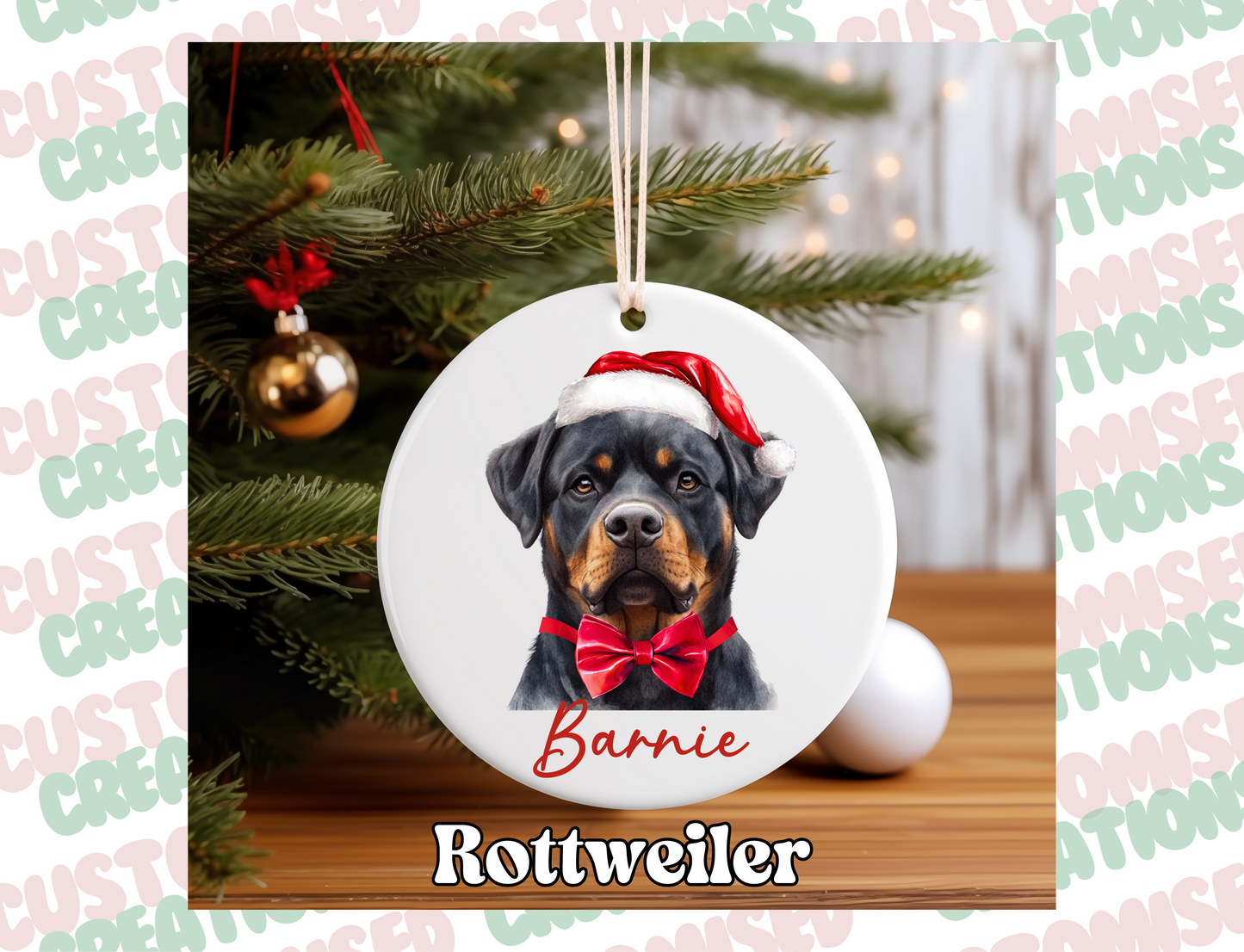 Pet Ceramic Bauble - Dog