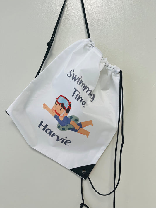 Holiday/Beach/Swim bag - pink or blue design