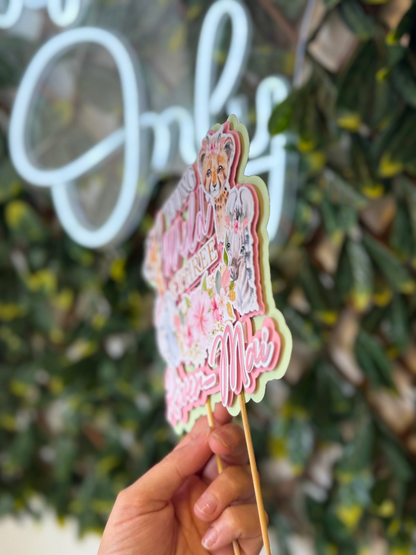Thick Card Cake Topper - Any Design