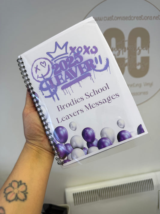 School leavers book - purple