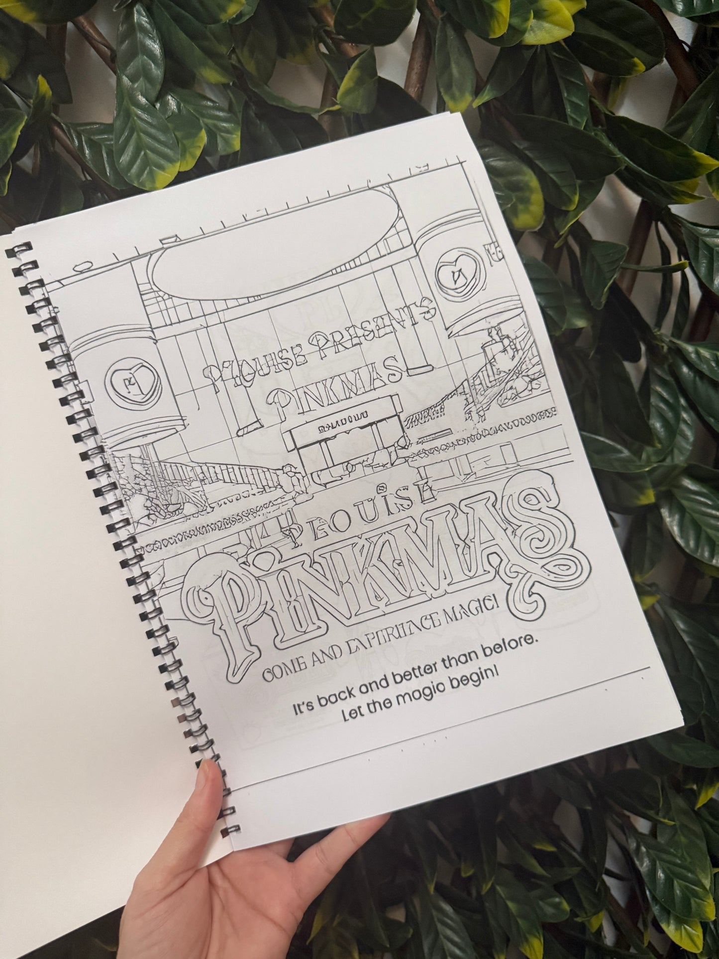 P Louise christmas colouring book physical book