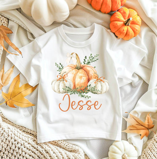 Orange pumpkin halloween tshirt