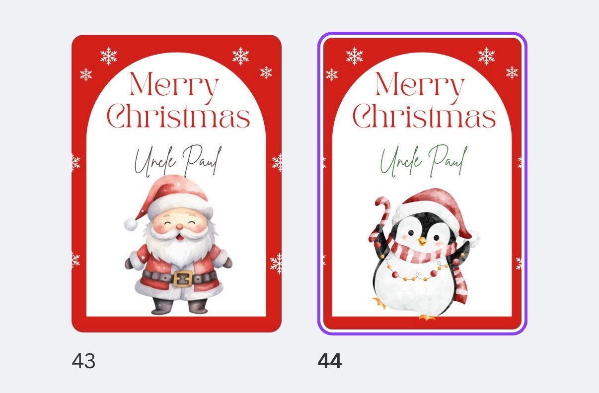 3D Christmas card - all designs