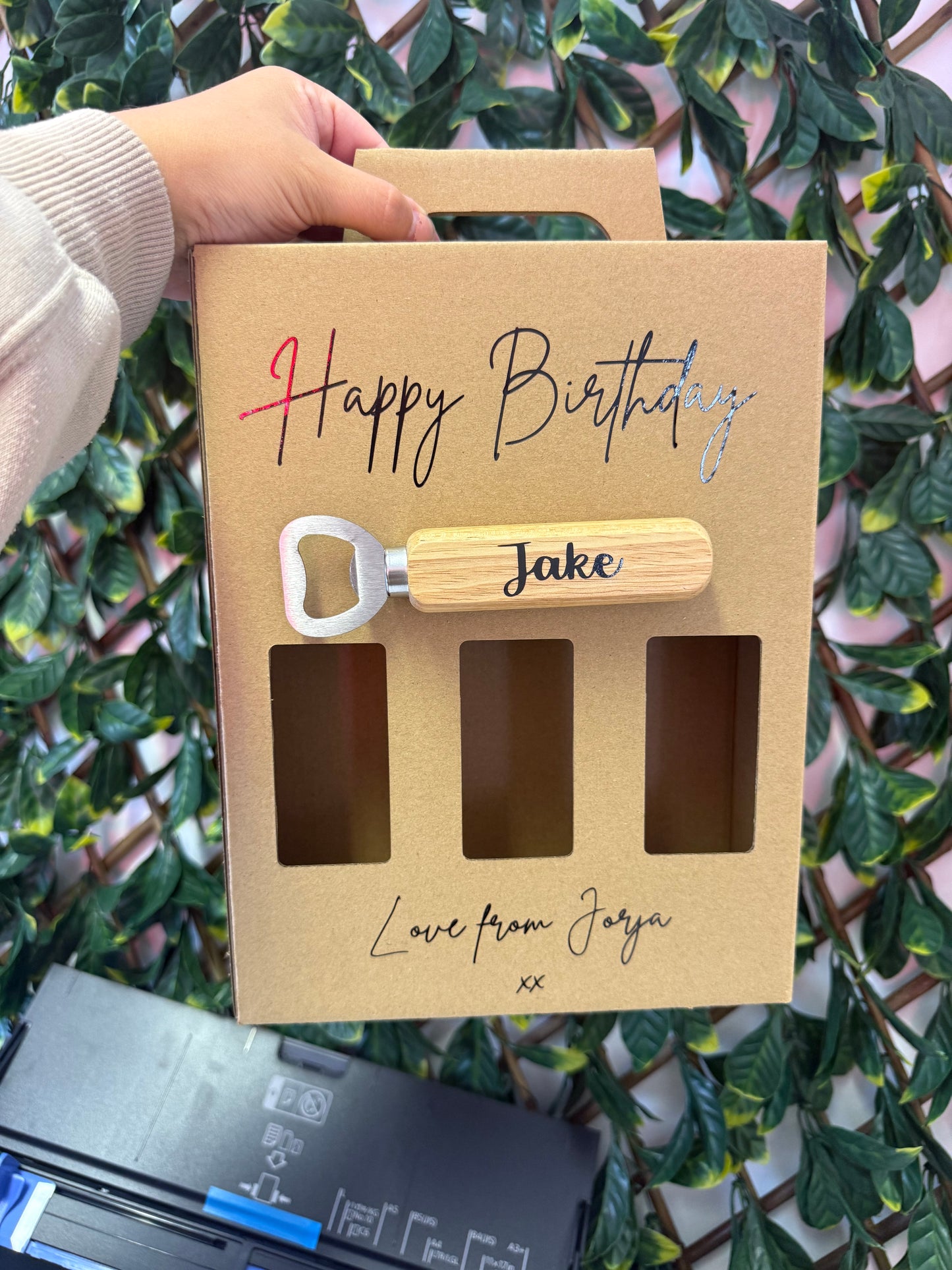 Bottle box and bottle opener