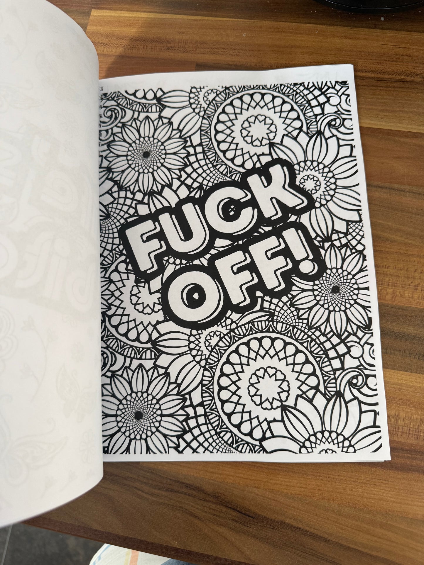Adult sweary colour book