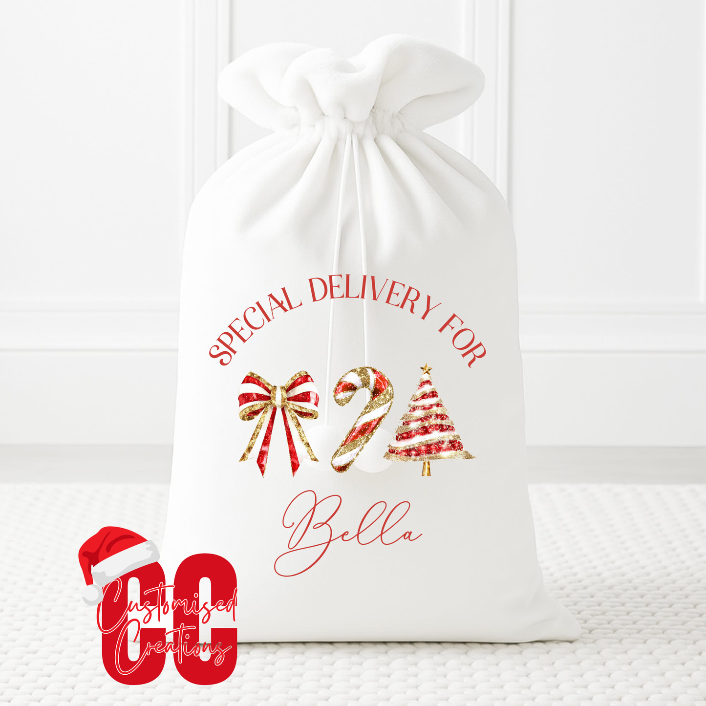 Xl velvet sack - any design