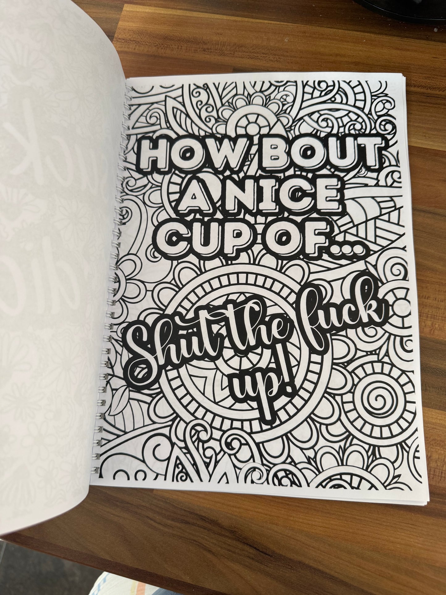 Adult sweary colour book