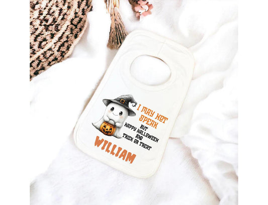 Non verbal Halloween bib