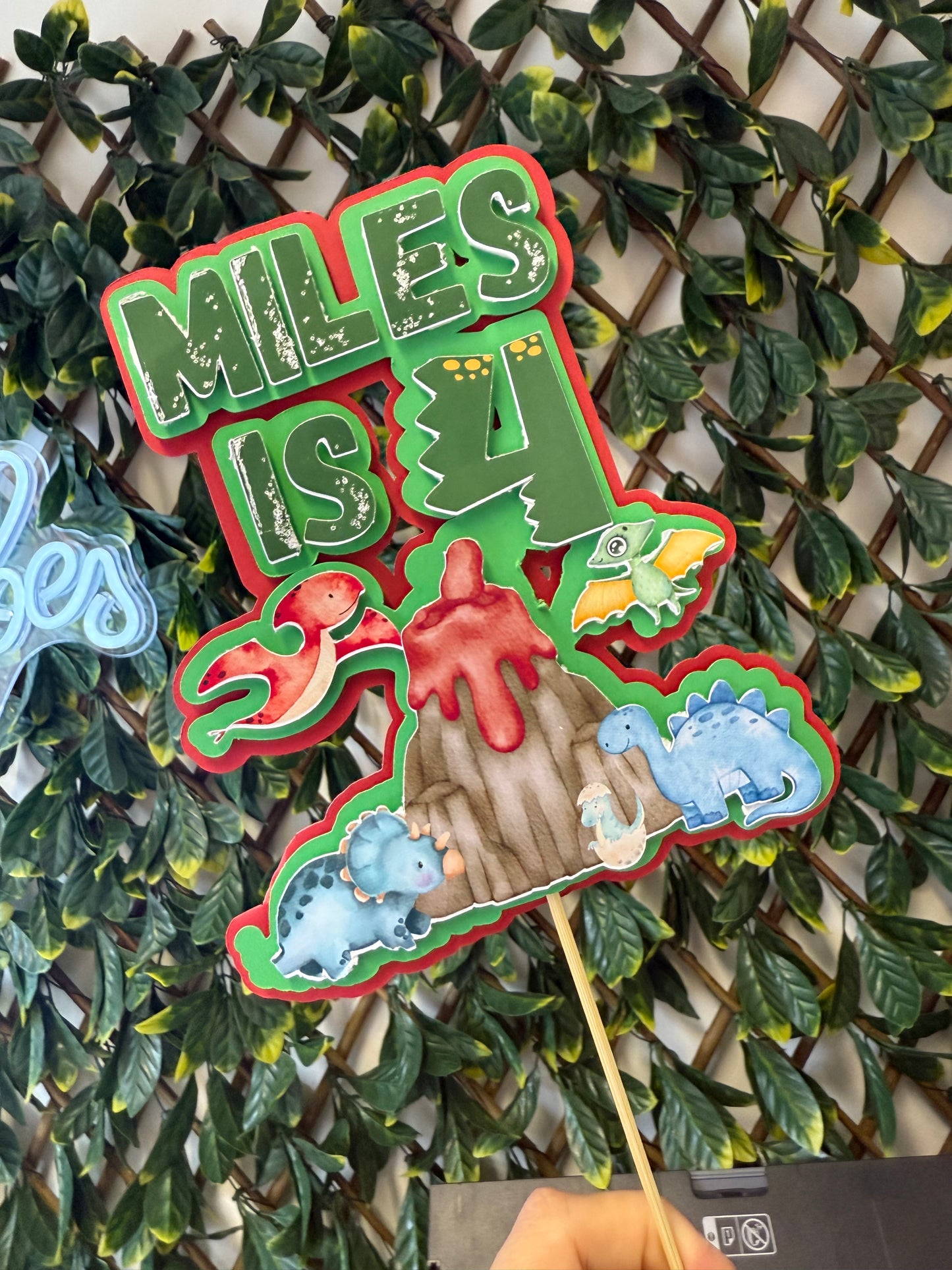 Thick Card Cake Topper - Any Design